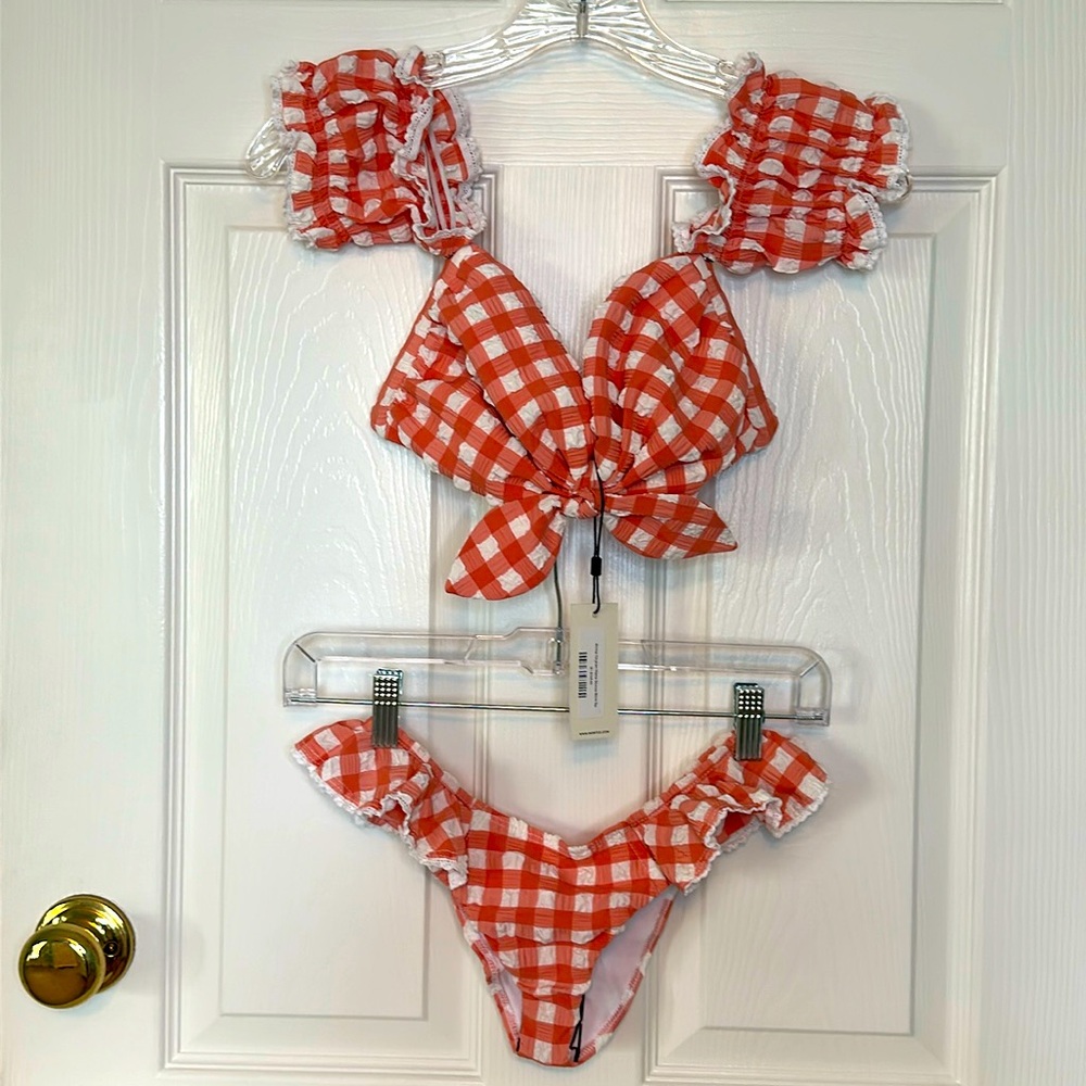 Montce Shrimp Gingham Bikini